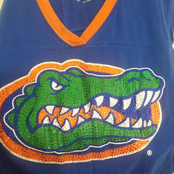bedazzled UF Gators women's XL short sleeve jersey - Picture 3 of 10